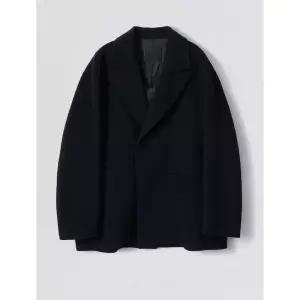 EZIO One Button Cashmere Blend Handmade jacket_Navy 1102109