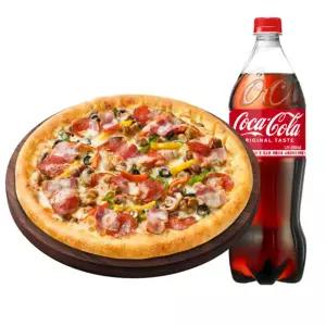 (피자헛) 수퍼슈프림 치즈크러스트M + 콜라 1.25L