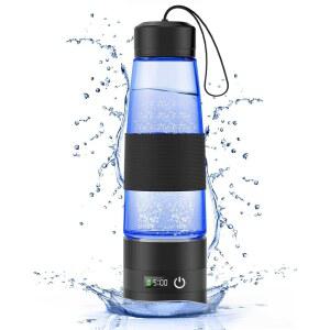 수소 물병 3300+ PPB 460ML / 16.23OZ 급속 수소수 생성기 - SPE PEM 테크 휴대용 충전식 1200mAh 수력 발전기 홈 오피스 여행 피트니스 음료 제공