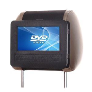 회전 및 플립 DVD 플레이어 7인치용 TFY 자동차 헤드레스트 마운트 | 플레이어와 호환 휴대용 화면 지원 고정력 조절 가능 내구성 있는 구조