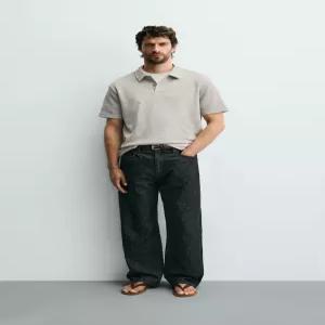 ZARA 와플 스트럭처 폴로셔츠 - 펄 그레이 4092/450/804