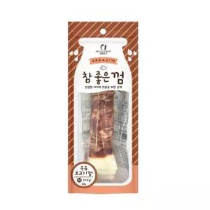 NEW 참좋은껌 소고기 우유껌 1P80g 7.5인치