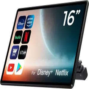 16 Android 13 차량용 헤드레스트 모니터 스크린 뒷좌석용 TV 엔터테인먼트 시스템 지원 전화 무선 미러링