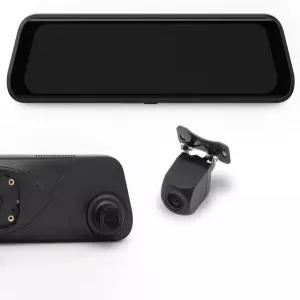 Stinger Universal 9.66 4K UHD 터치스크린 디지털 사이드미러 모니터 및 전방 대시캠 2K 후방 업샷 카메라