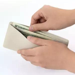 오픈형 가죽 머니 포켓 1P 슬림 지폐 라운딩 수납 골프 월렛 돈관리 보관