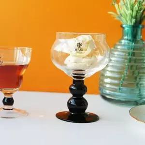 독특한 고블렛잔 유리컵 홈파티 글라스 술잔 380ml 1P