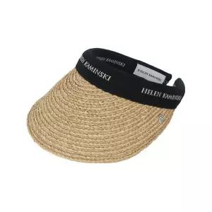 [헬렌카민스키] 26FW 여성 비앙카 바이저햇 네츄럴블랙로고 HAT50265 NATURALBLACKLOGO