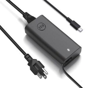 DELL 노트북 충전기를 위한 새로운 65W USB C 충전기 LATITUDE 3550 3440 3540 5420 5430 5440 5520 7430 7420 7440 및 XPS 13 9360용 CHROMEBOOK 3100용 TYPE AC 전원 어댑터 케이블