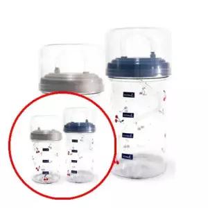 헤이지 C0811 실리콘 빨대물병 400ML 체리 빨대컵 환자용물병 환자용빨대달린물병400ML