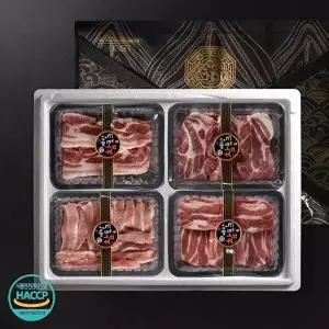 냉장 1등급 한돈 S클래스1호 2kg (오겹살+목살+항정살+가브리살 각500g)