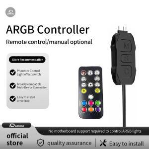 LDpcsJARGBController 5V 3핀- 전원 어댑터 미니 RGB 컨트롤러 3핀 허브 컴퓨터 Cpu 케이스 쿨 팬 LED 라이