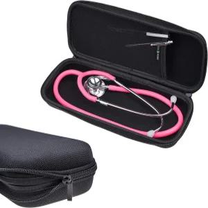 에코퓨즈드 청진기 케이스 Littmann MDF ADC Omron 등 다양한 제품에 호환 액세서리를 위한 대형 메쉬 포켓