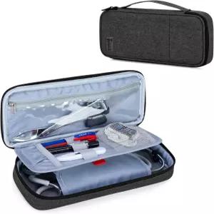 Trunab 청진기 케이스 충격 방지 가방 3M Littmann MDF ADC 박스에 맞는 액세서리 수납용 블랙