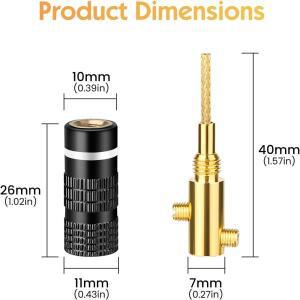 HIFI 10pcs 플렉스핀 바나나 플러그 2mm 커넥터/플러그 스프링 장착 입력/스피커 단자용