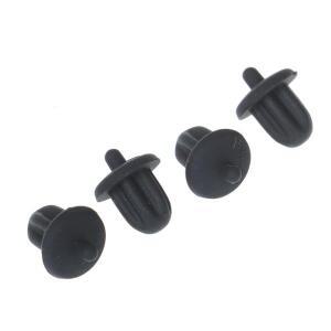 10개 블랙 고무 6.35mm 오디오 잭 PC DVD 마이크 소켓 먼지 커버