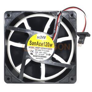 Sanyo 9WF1224H1D03 용 A09L-0001-0509 냉각 선풍기  금도금 플러그 12cm 120x120x38mm DC 24V 0.32A