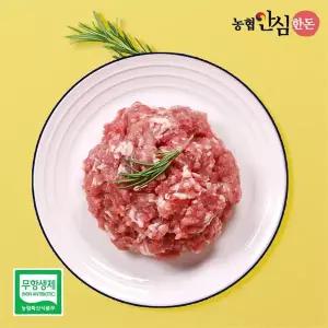 갤러리아 [농협안심한돈](냉장)무항생제 국내산 후지(뒷다리살) 다짐육 500g