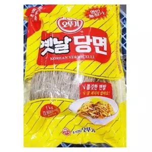 당면 옛날 오뚜기 1kg 고구마 전분 잡채 찰당면 전문 당면 찰당면