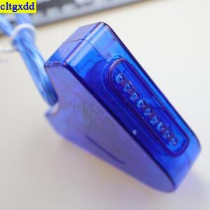 1개 PS2 컨트롤러 게임패드용 PC 게임 듀얼 연결 포인트 인터페이스 어댑터 케이블 삼각형 USB