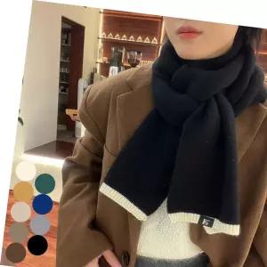 깔끔한 머플러 목도리 넥워머 솔리드 여성