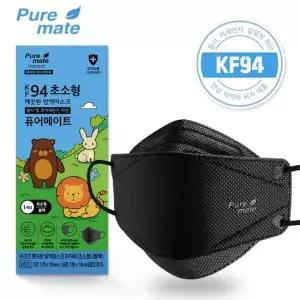 (50매) KF94 마스크 퓨어메이트 먼지 유아 뉴브리지 블랙 KF인증 (초소형)
