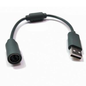 마이크로 XBOX 호환 호환 360 컨트롤러 케이블 스플리터 USB 브레이크 웨이 와이어 게임 플레이어 변환 어