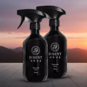 새벽내음 던센트 피톤치드 잎 편백수 천연 탈취 500ml 2개