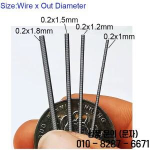 0.2mm 와이어 스테인레스 스틸 미세 인장 스프링 오일 씰 길이 500/1000mm