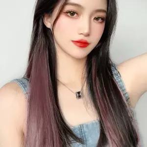 그라데이션 컬러 브릿지 헤어피스 5p 포인트 투톤가발 [AAQ353]