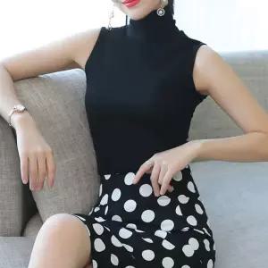 폴라티 여름 민소매폴라 터틀넥나시 이너폴라티 여성 가을 티셔츠 맨투맨 여자