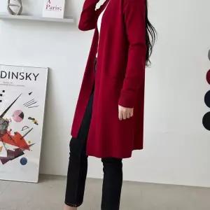 (올핀)여성 롱 니트 가디건 간편 외출 패션