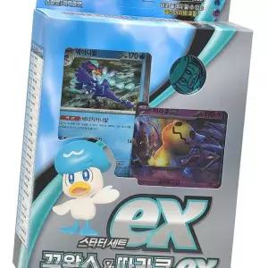 (다올)포켓몬카드 스타터세트 꾸왁스 따라큐EX 장난감