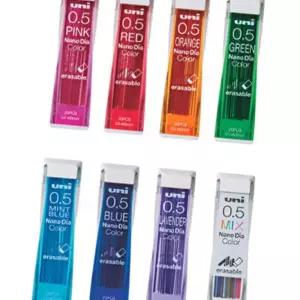 (다올)유니 0.5mm 다이아 컬러 지워지는 샤프심