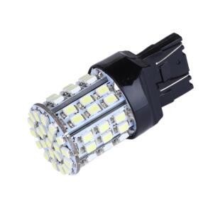 2개 T20 W21W 7443 LED 64-SMD 1206 자동차 전구 12V 브레이크 신호등 후진 주차등 화이트