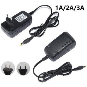 EU US 플러그 전원 어댑터 AC100-240V, 공급 장치, 변압기 컨버터, DC 12 볼트, 1A, 2A, 3A