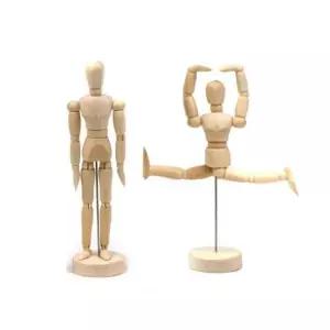 목각인형 인형 원목사람모형 사람모형 나무 목각 원목 구체관절 미니11.4cm