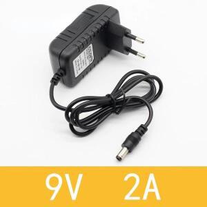 1PCS 고품질 AC/DC 9V 2A 스위칭 전원 공급 장치 어댑터 역 극성 부정적인 외부 EU 플러그 5.5mm x 2.1mm-2