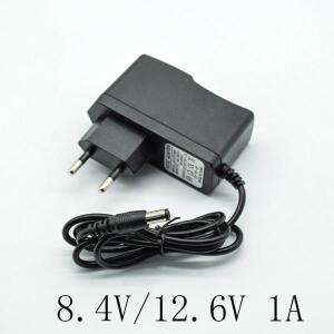 8.4V/12.6V 1A/1000mA 변환기 어댑터 DC 전원 공급 장치 충전기 EU 플러그 5.5mm  2.5mm(2.1mm) 18650 리튬