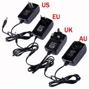 AC 110-240V ~ DC 12V 1A 2A 3A 범용 전원 어댑터 공급 충전기 변환기 스위치 EU 미국 플러그 변압기 LED