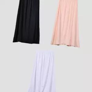 (다올)여성 인견소재 롱속치마 8부 3color 0006eh