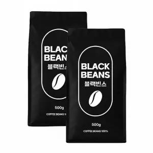 블랙빈스 원두커피 케냐AA 500g 2봉 홀빈 분쇄선택