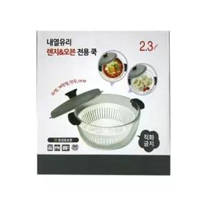 [제이큐]내열유리 렌지 오븐전용 쿡2.3L(중)