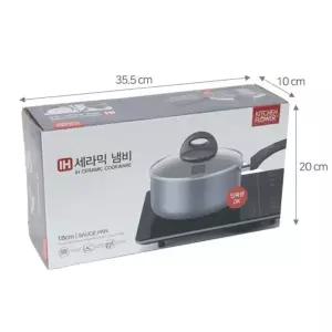 편수냄비 스텐 세라믹 국물국자 건지기국자 IH인덕션 18cm [aFG1OIY]