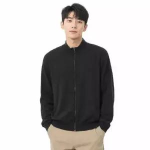 [리미드] 남성 니트 텐션 하이넥 데일리 집업 5C-CA-Q023