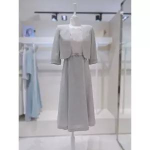 일부수량 더 아이잗 [26 S/S] 볼레로 자켓 SET 배색블록 플레어 원피스 191 KS6A0OP 191 2786072