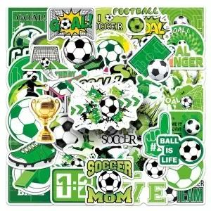 50Pcs 축구 스티커 스포츠 게임 데이 목표 방수 데칼 물병 수하물 노트북 DIY 장식