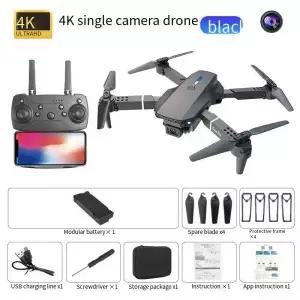 새로운 e88 접이식 드론 듀얼 카메라 4K 고화질 항공 사진 쿼드콥터 원격 제어 항공기
