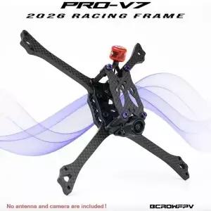 BCROWFPV PRO-V7 레이싱 드론 프레임 키트 2026 신모델 5인치 DIY 카본 파이버 FPV 쿼드콥터