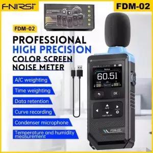 FNIRSI FDM-02 고정밀 디지털 사운드 레벨 미터 소음 측정기 휴대용 감지기 데시벨