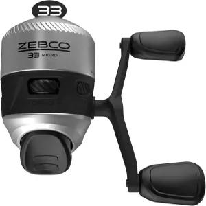 Zebco 33 스핀캐스트 낚시 릴 오른쪽 또는 왼쪽 리트리브 케이준 라인으로 사전 스풀링됨